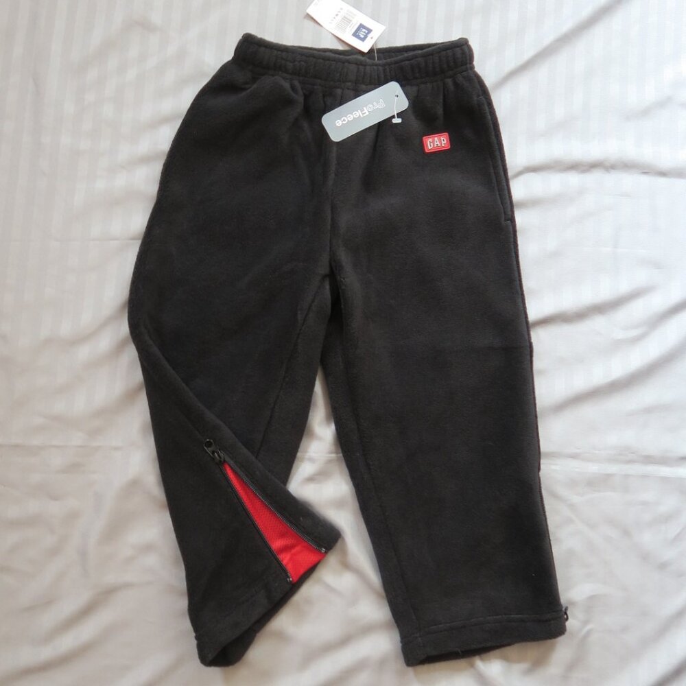 GapKids Unisex Comfy Black Fleece Sweatpants Size XS-4 NWT